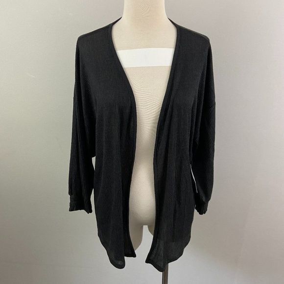 NWT ECLAIR Black Open Cardigan‎ (M) - Picture 2 of 9